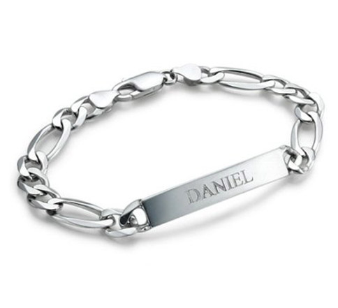 Gourmette mixte argent